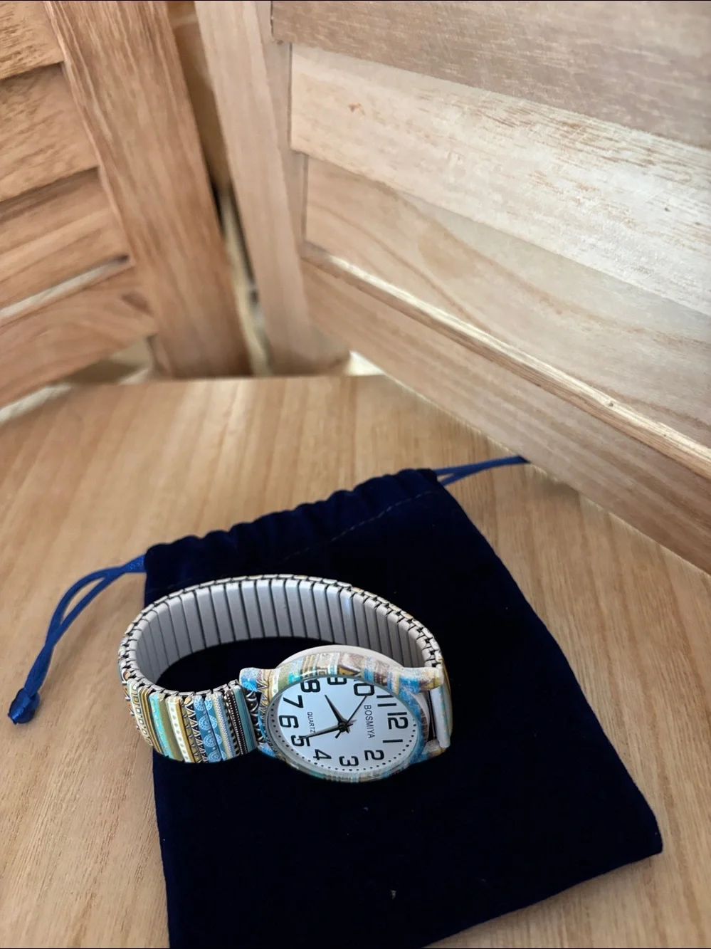 Patterned Stretch Quartz Watch Brand New